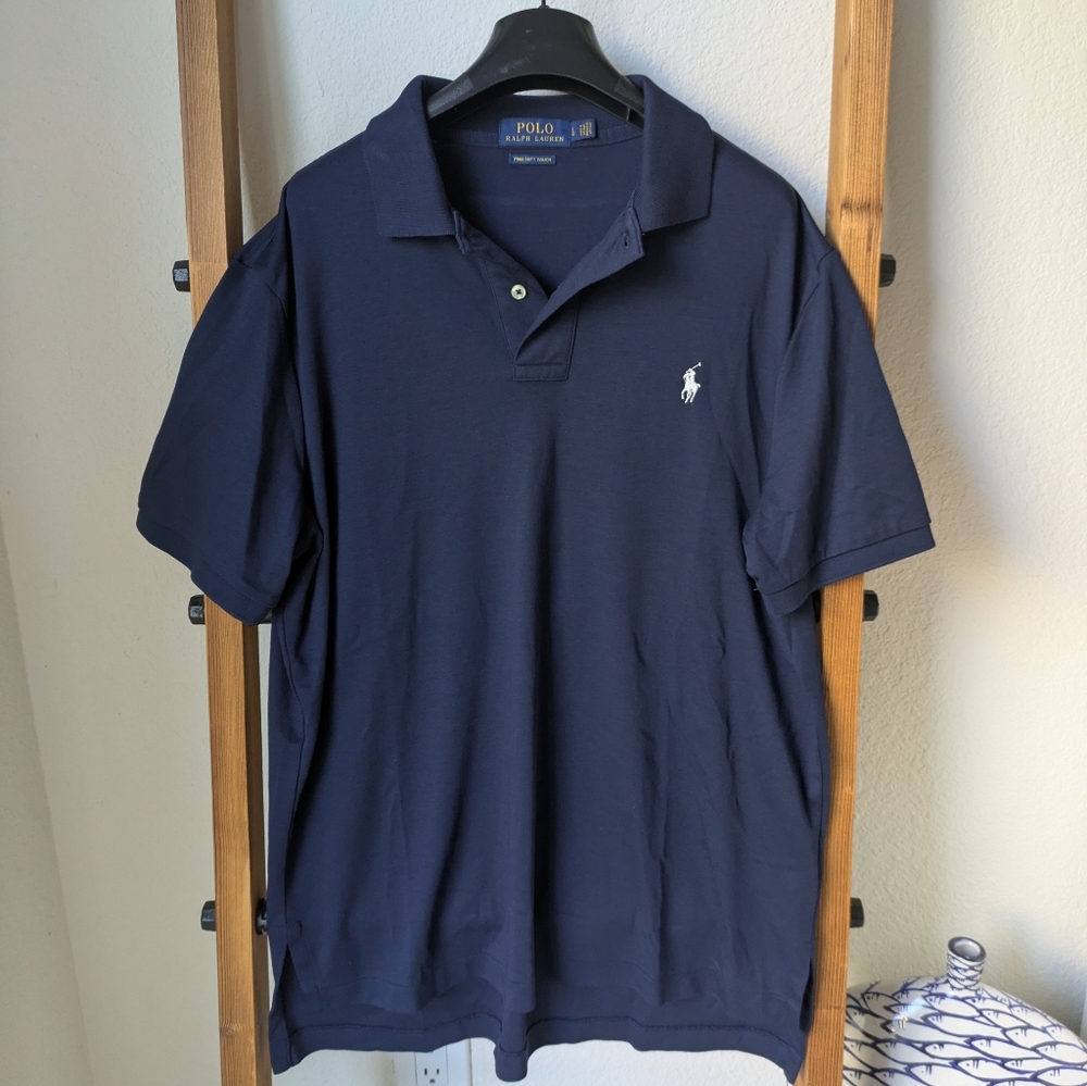 Polo by Ralph Lauren Deep Blue Polo Shirt - Size L